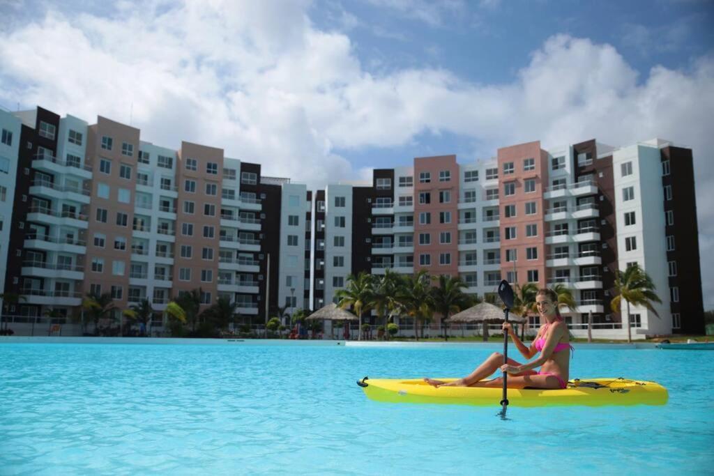Departamento Con Laguna Artificial Канкун Экстерьер фото