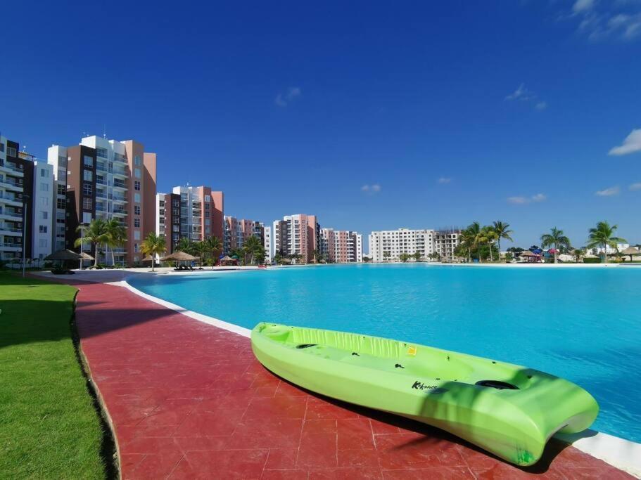 Departamento Con Laguna Artificial Канкун Экстерьер фото