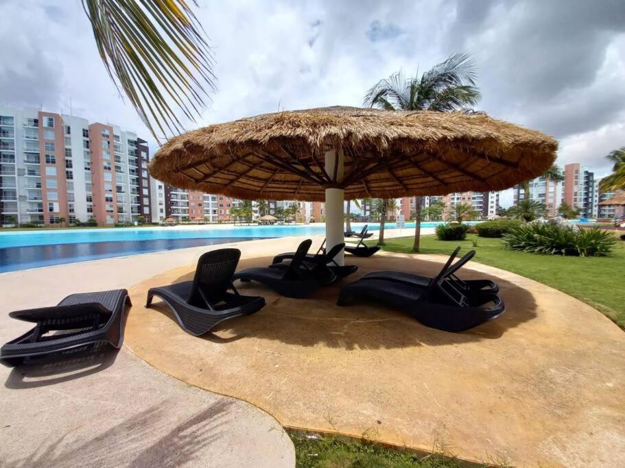 Departamento Con Laguna Artificial Канкун Экстерьер фото