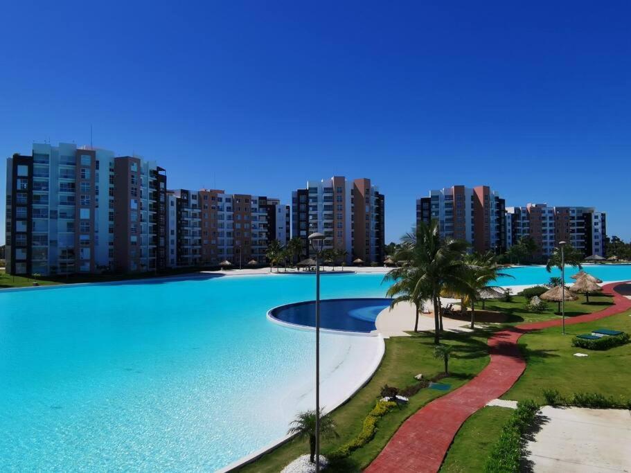 Departamento Con Laguna Artificial Канкун Экстерьер фото