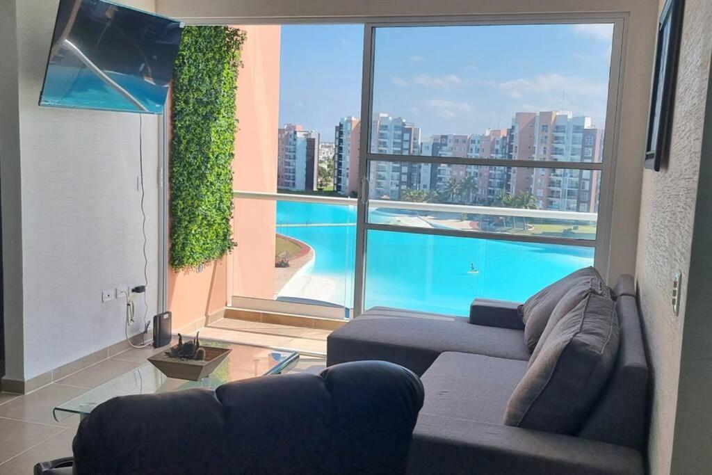 Departamento Con Laguna Artificial Канкун Экстерьер фото