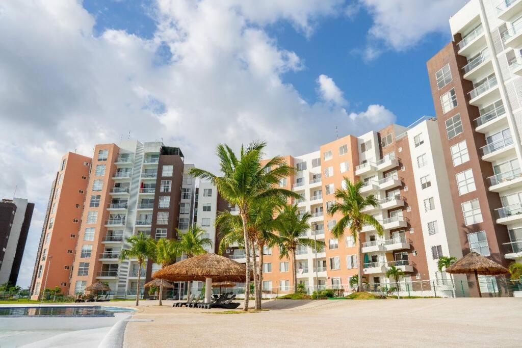 Departamento Con Laguna Artificial Канкун Экстерьер фото